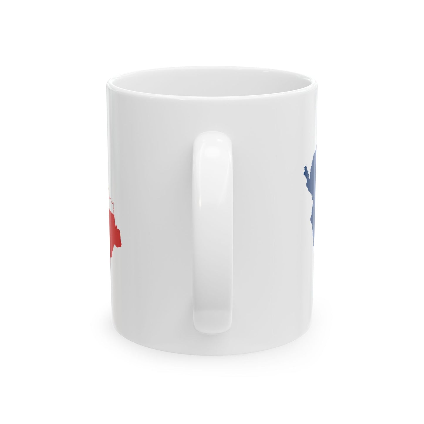 Flag-map of the Czech Republic (Czech Republic) White Coffee Mug-Go Mug Yourself