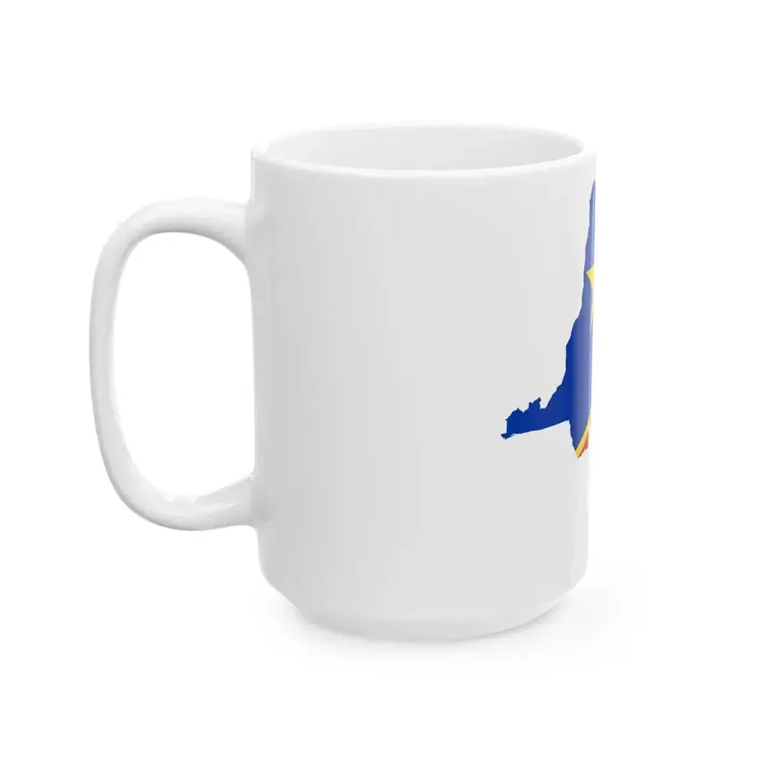 Flag map of the Democratic Republic of the Congo 1966-1971 (Congo) White Coffee Mug - Go Mug Yourself