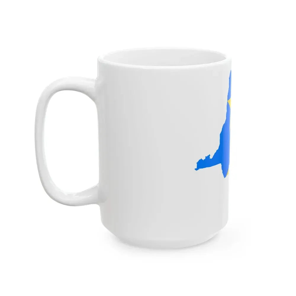 Flag map of the Democratic Republic of the Congo (Congo) White Coffee Mug - Go Mug Yourself