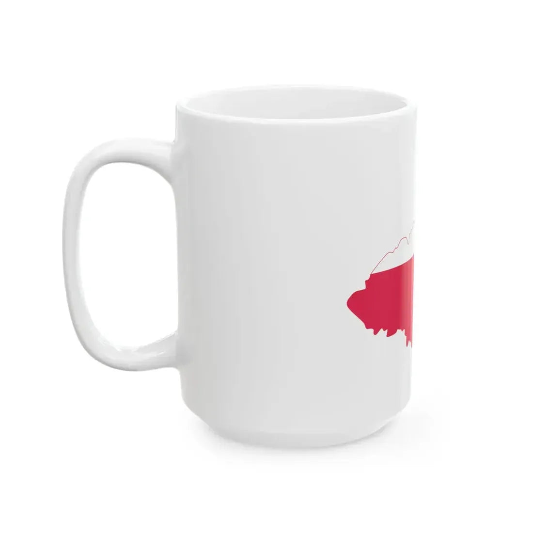 Flag-map of the Duchy of Warsaw (Poland) White Coffee Mug - Go Mug Yourself