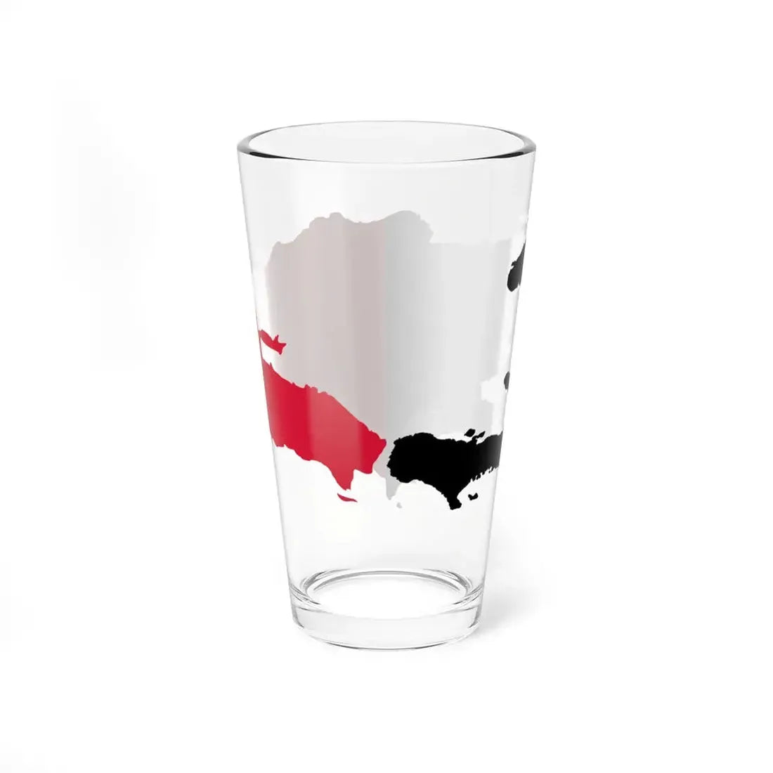 Flag map of the first Empire of Haiti (Haiti) Pint Glass 16oz - Go Mug Yourself