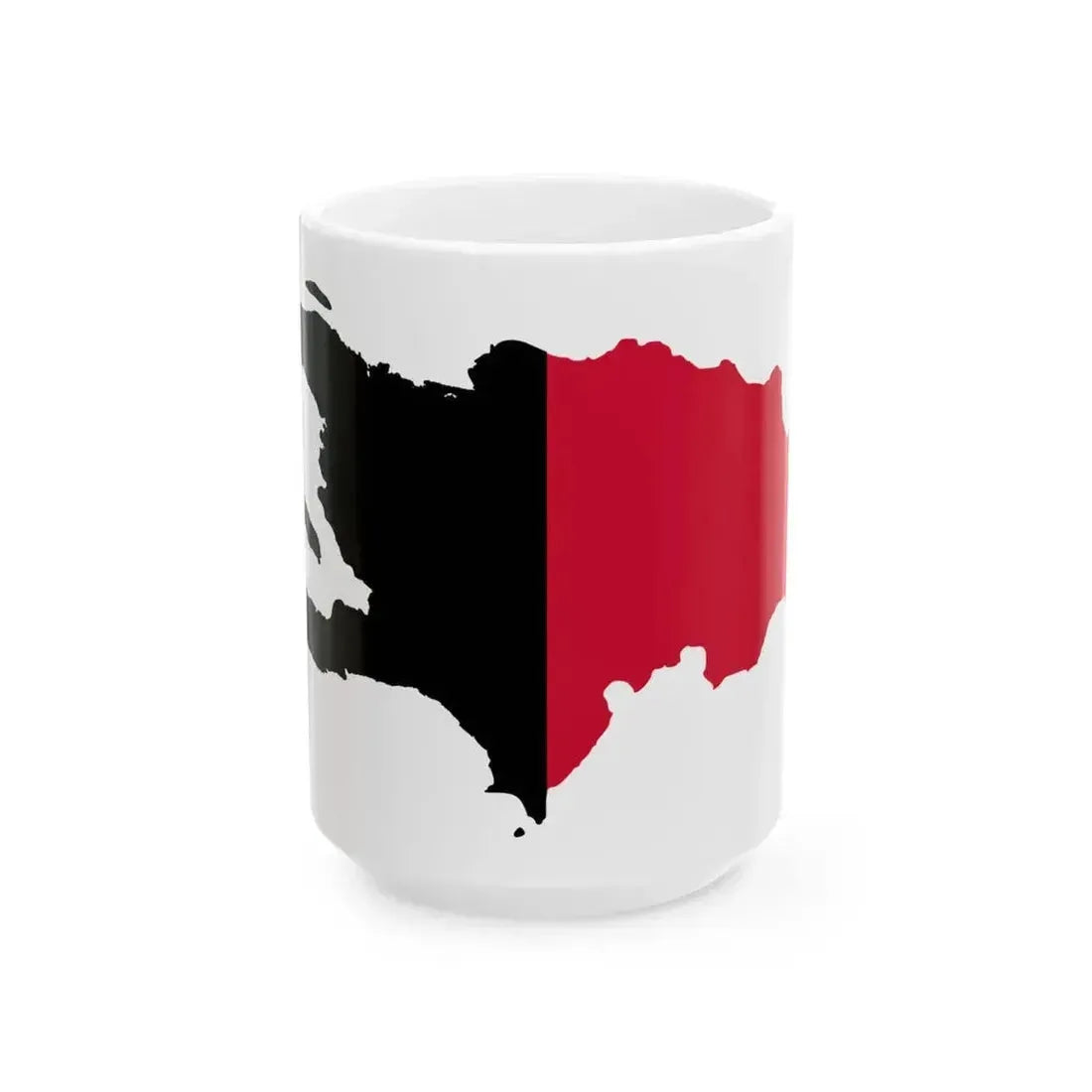 Flag map of the first Empire of Haiti (Haiti) White Coffee Mug 15oz - Go Mug Yourself