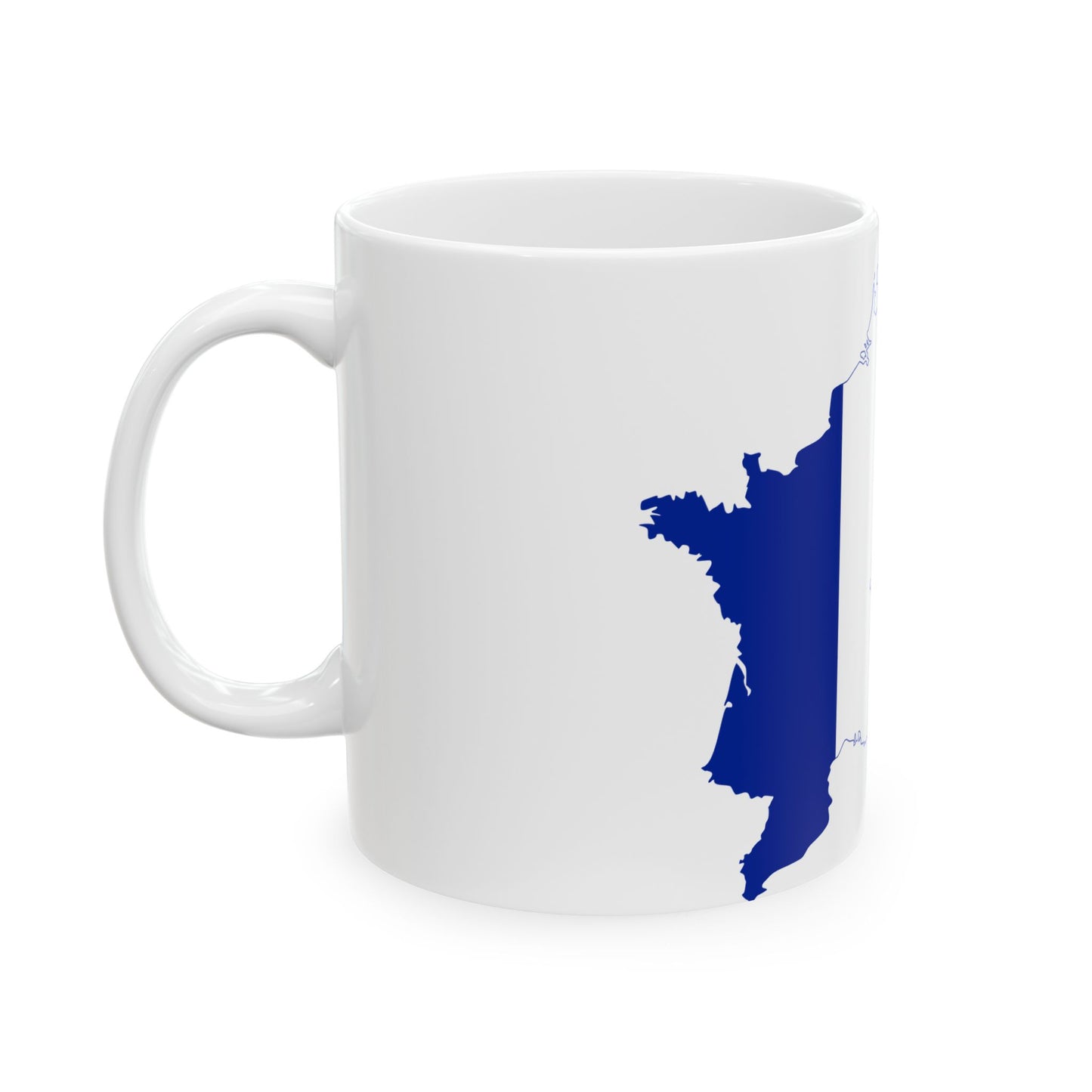 Flag-map of the First French Empire (France) White Coffee Mug-Go Mug Yourself