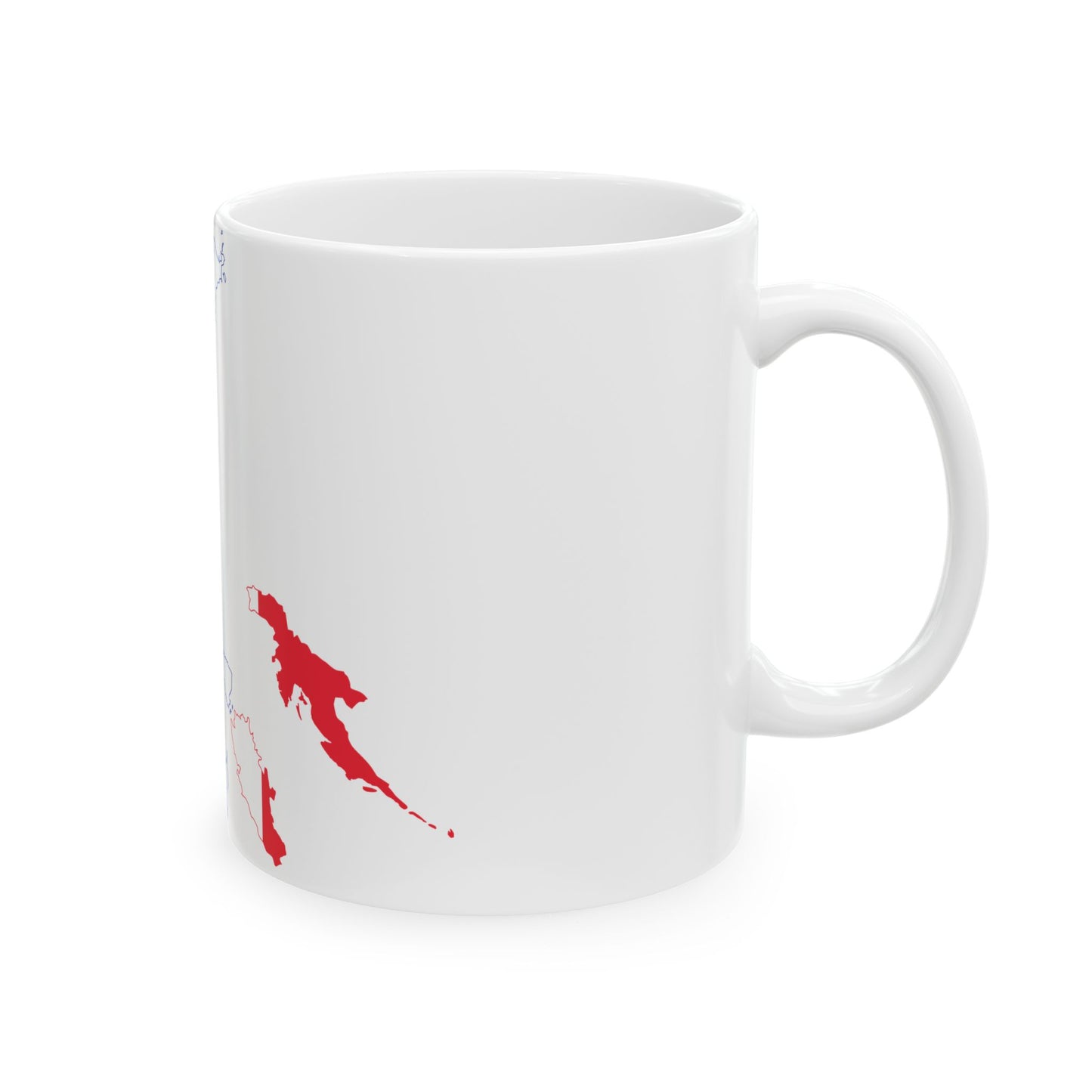 Flag-map of the First French Empire (France) White Coffee Mug-Go Mug Yourself