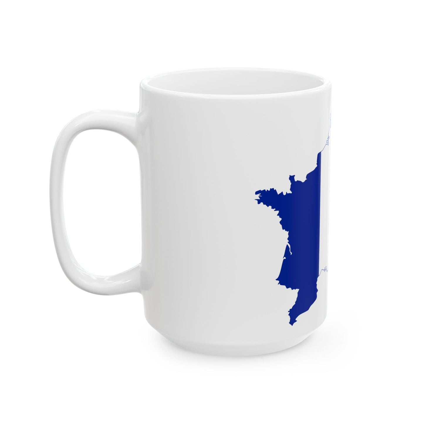 Flag-map of the First French Empire (France) White Coffee Mug-Go Mug Yourself