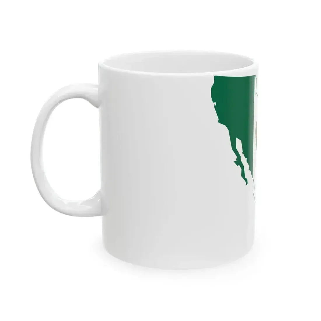 Flag map of the First Mexican Empire 1821-1823 (Mexico) White Coffee Mug - Go Mug Yourself