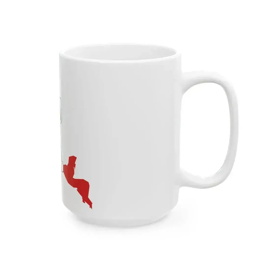 Flag map of the First Mexican Empire 1821-1823 (Mexico) White Coffee Mug - Go Mug Yourself