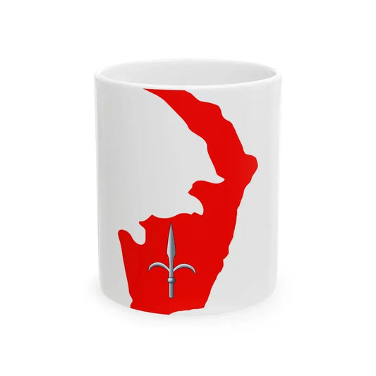 Flag-map of the Free Territory of Trieste (Italy) White Coffee Mug 11oz - Go Mug Yourself