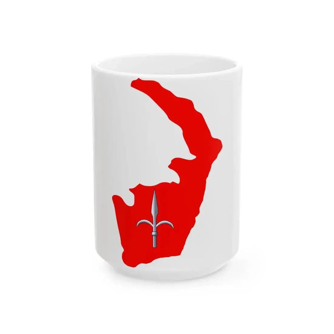 Flag-map of the Free Territory of Trieste (Italy) White Coffee Mug 15oz - Go Mug Yourself