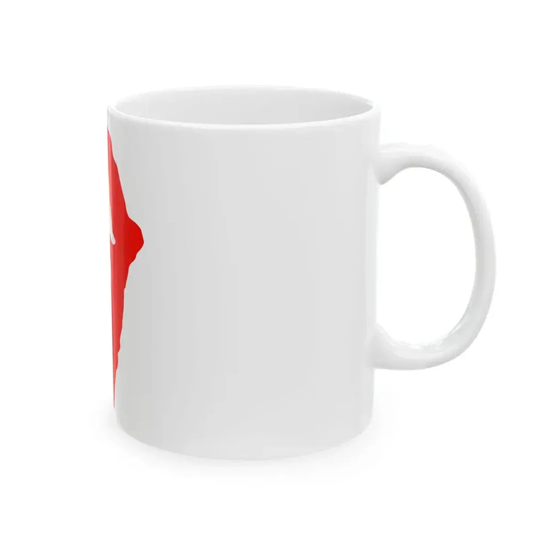 Flag-map of the Free Territory of Trieste (Italy) White Coffee Mug - Go Mug Yourself