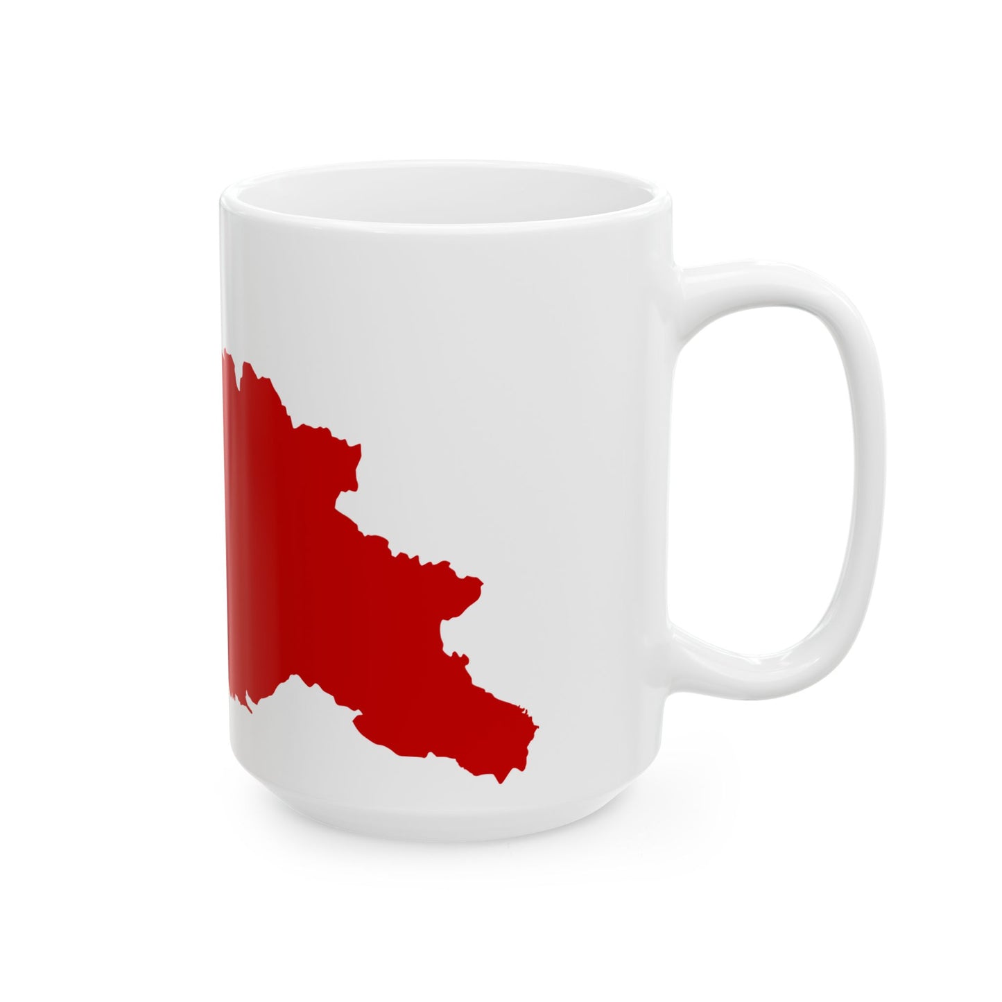 Flag map of the Georgian SSR 1921-1931 (Georgia) White Coffee Mug-Go Mug Yourself