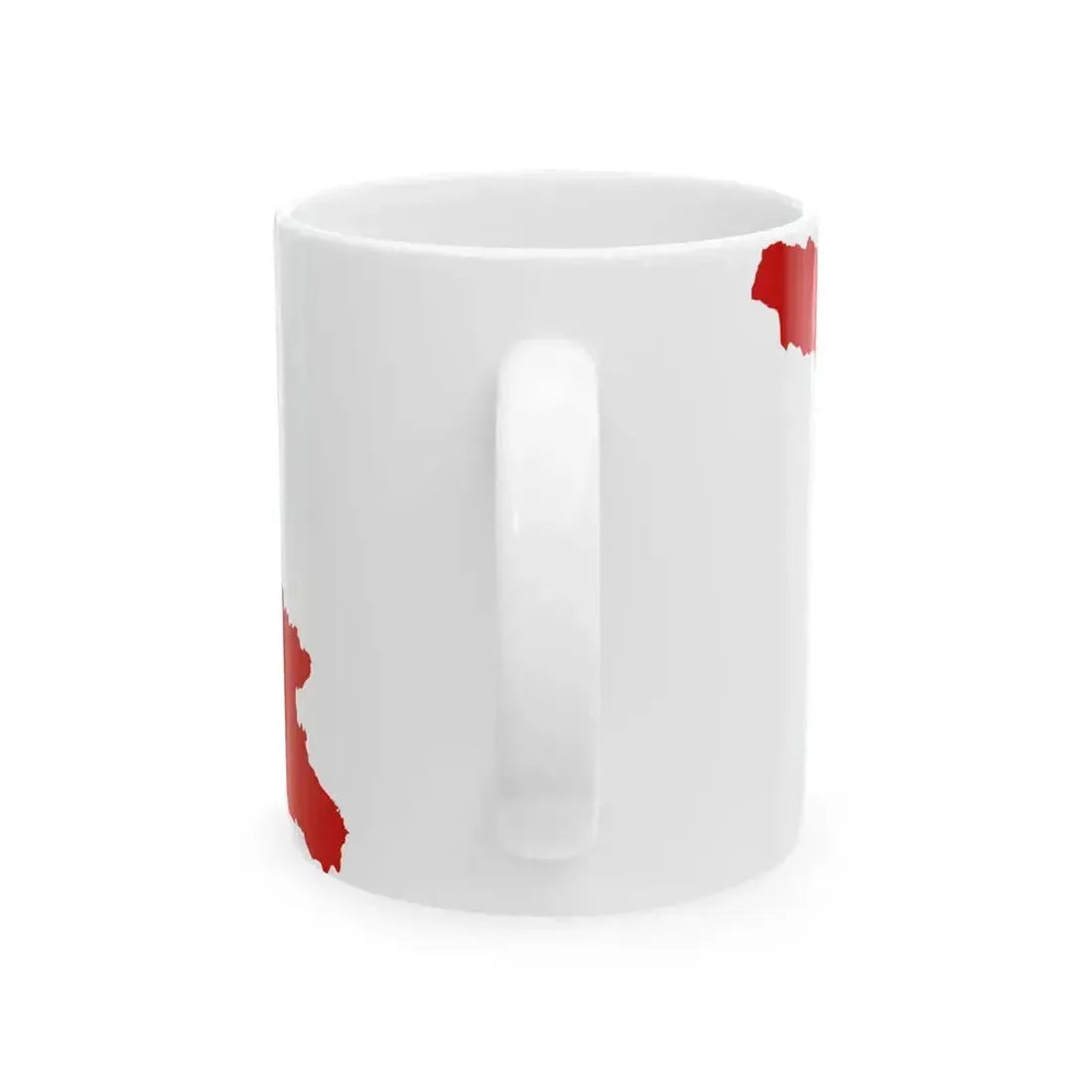 Flag map of the Georgian SSR 1931-1937 (Georgia) White Coffee Mug - Go Mug Yourself