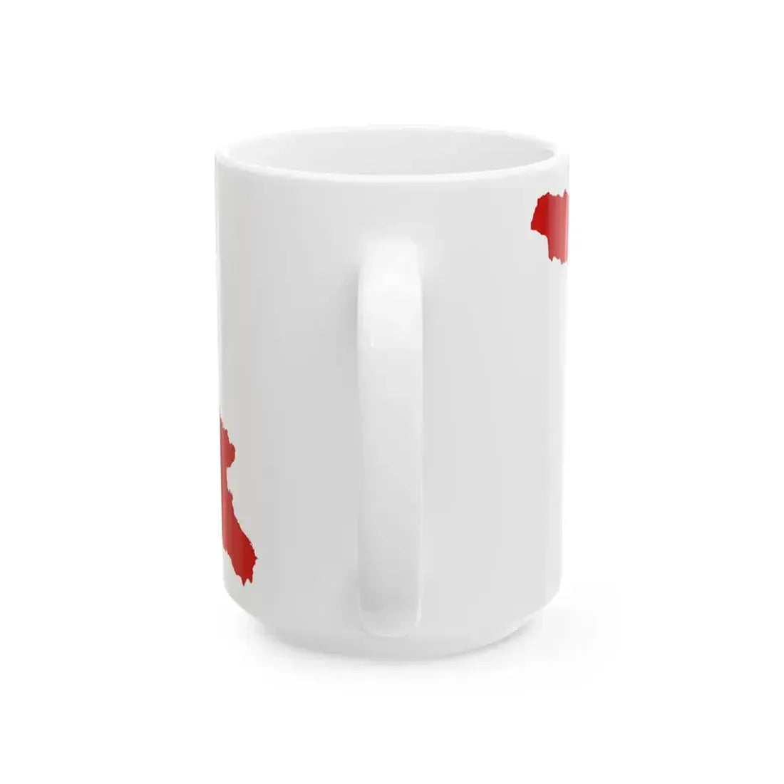 Flag map of the Georgian SSR 1931-1937 (Georgia) White Coffee Mug - Go Mug Yourself