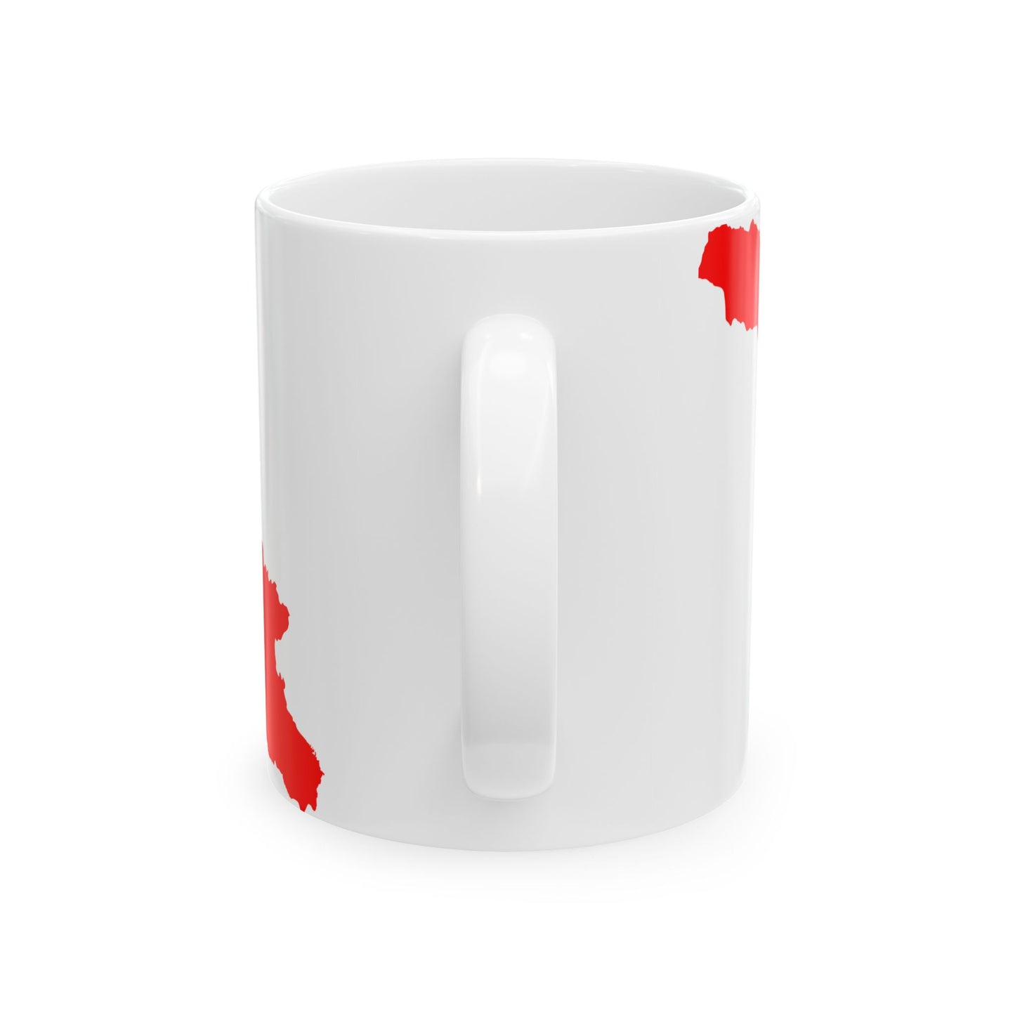 Flag map of the Georgian SSR 1937-1951 (Georgia) White Coffee Mug-Go Mug Yourself