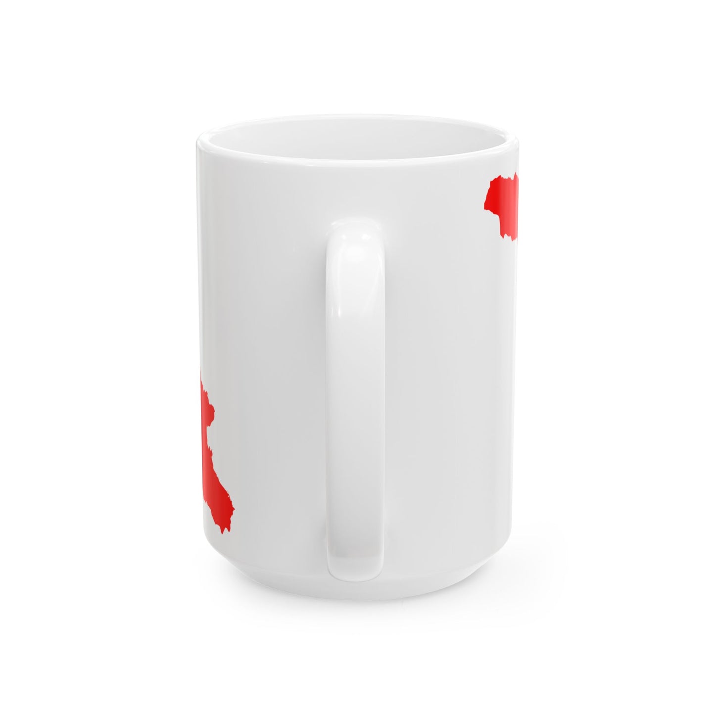 Flag map of the Georgian SSR 1937-1951 (Georgia) White Coffee Mug-Go Mug Yourself