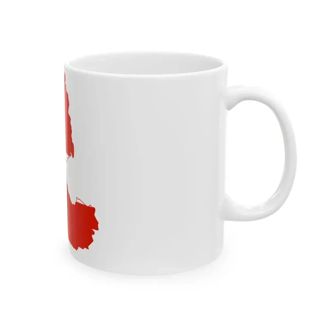 Flag-map of the German language Deutsch (Germany) White Coffee Mug - Go Mug Yourself