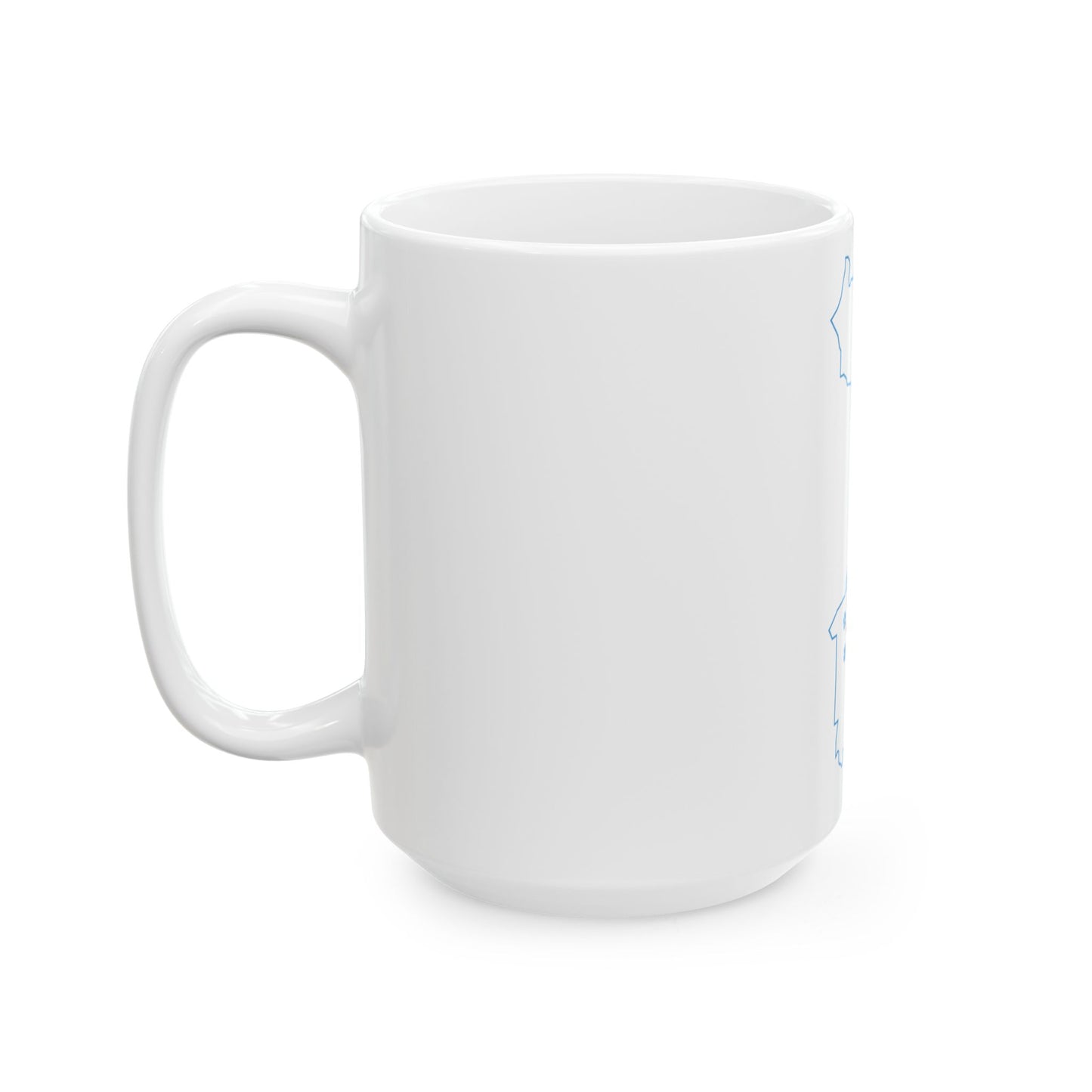 Flag-map of the German-speaking Community of Belgium (Belgium) White Coffee Mug-Go Mug Yourself
