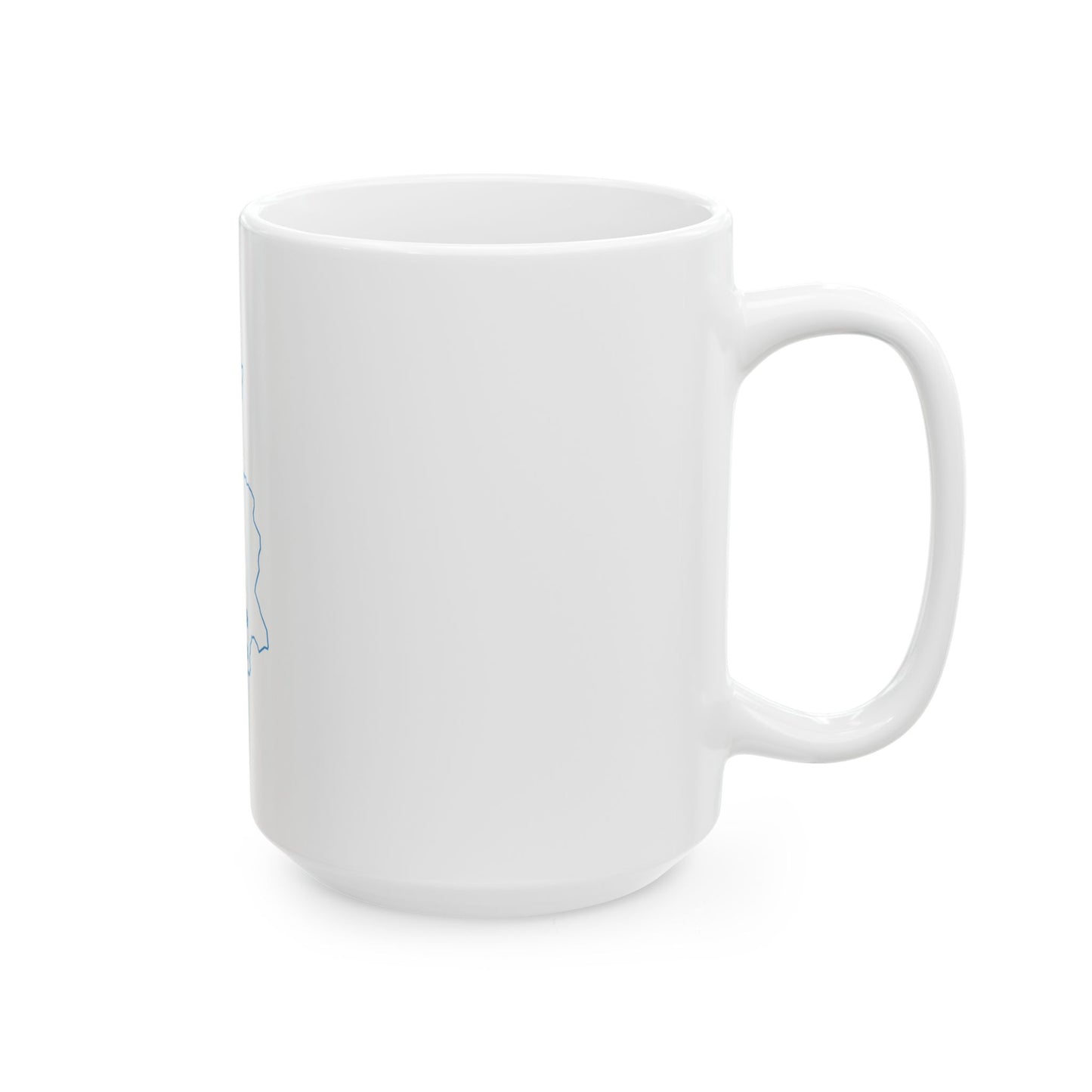 Flag-map of the German-speaking Community of Belgium (Belgium) White Coffee Mug-Go Mug Yourself