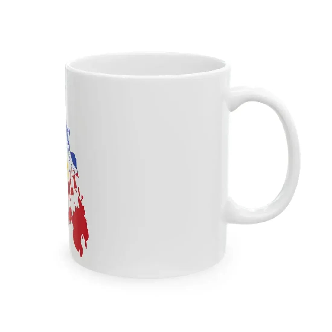 Flag-map of the Greater Philippines (Philippines) White Coffee Mug - Go Mug Yourself
