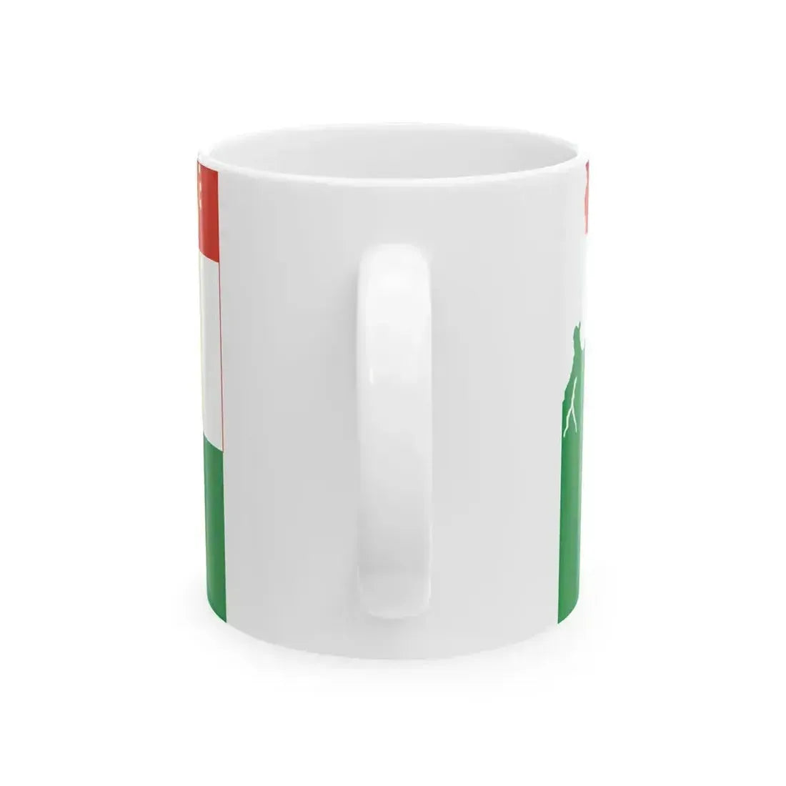 Flag map of the Italian Front (Italy) White Coffee Mug - Go Mug Yourself