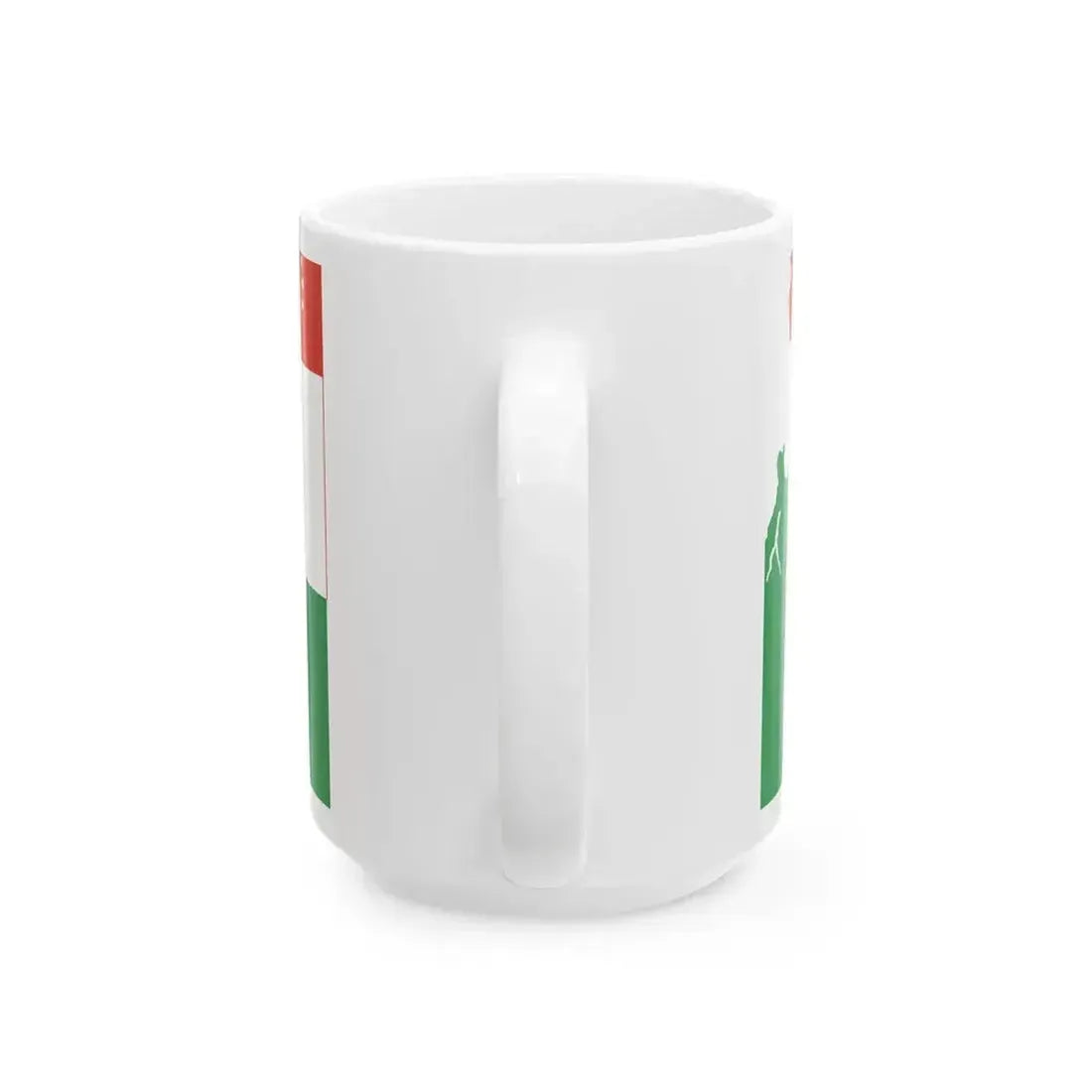 Flag map of the Italian Front (Italy) White Coffee Mug - Go Mug Yourself