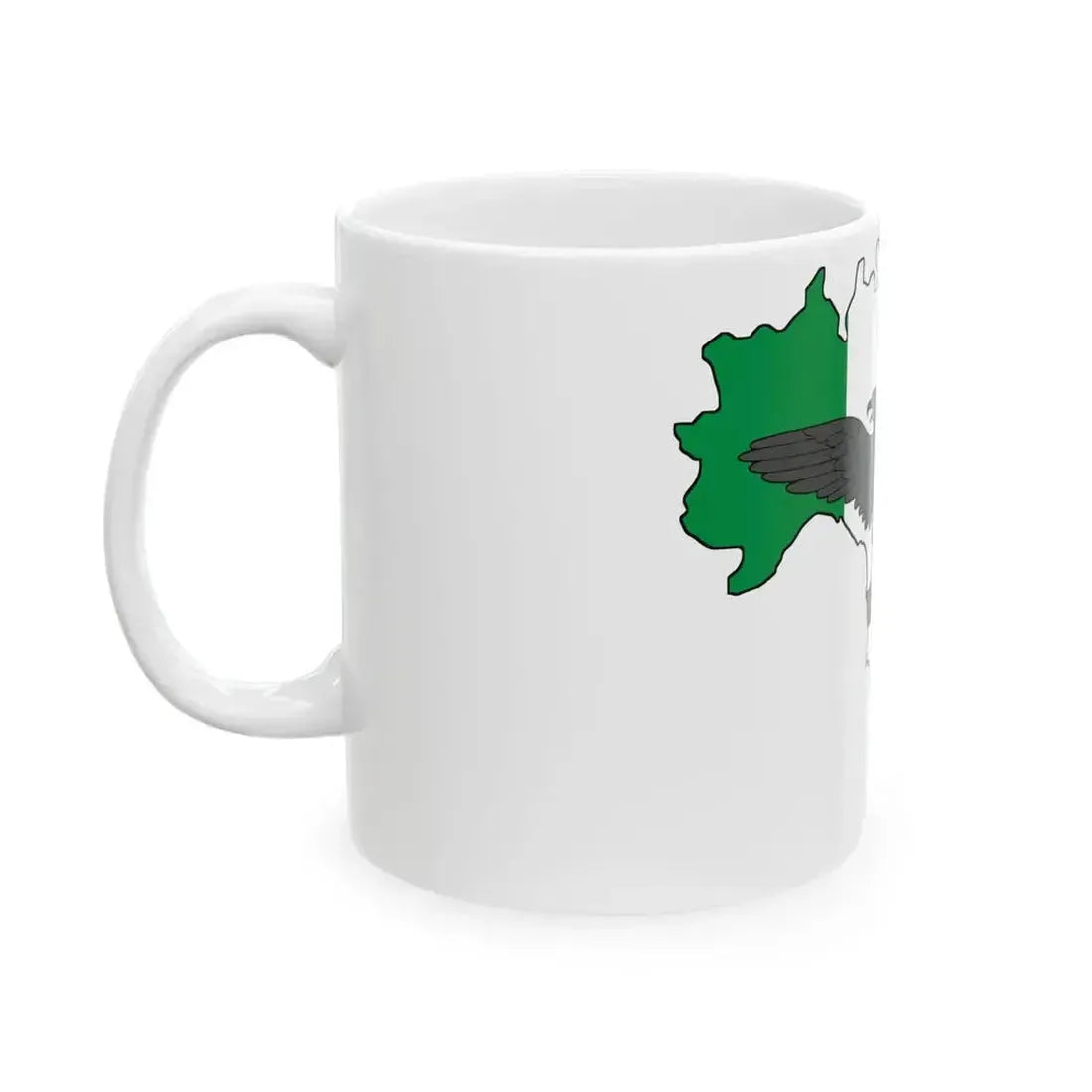 Flag map of the Italian Social Republic (Italy) White Coffee Mug - Go Mug Yourself