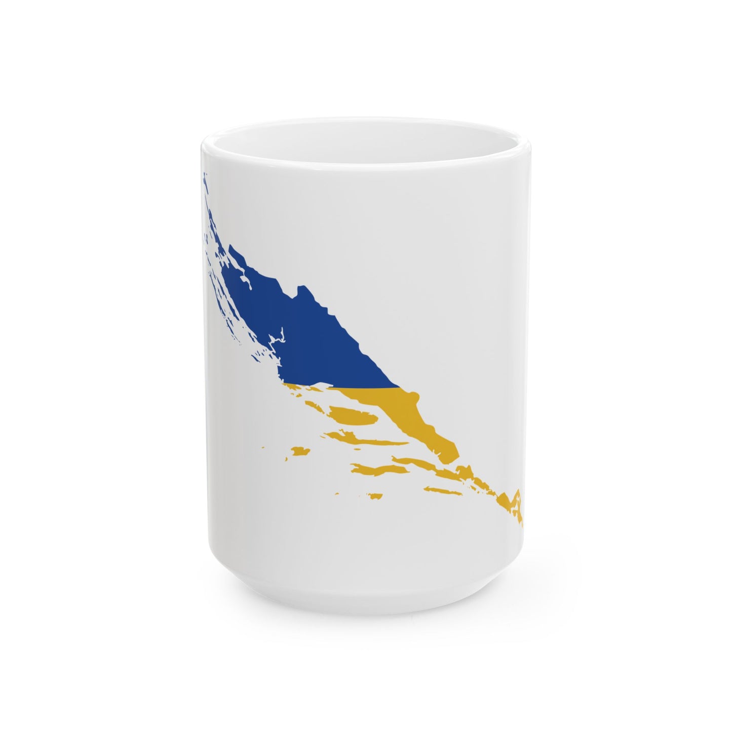 Flag map of the Kingdom of Dalmatia (Croatia) White Coffee Mug-15oz-Go Mug Yourself