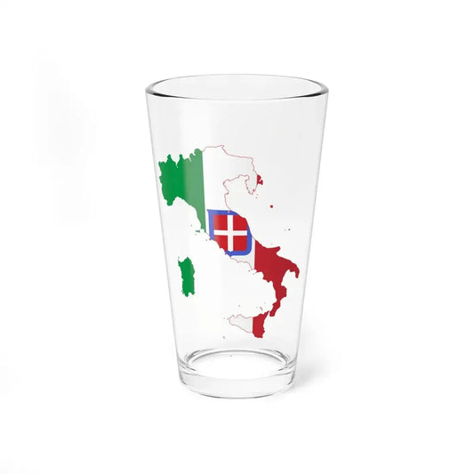 Flag-map of the Kingdom of Italy 1861-1946 (Italy) Pint Glass 16oz 16oz - Go Mug Yourself