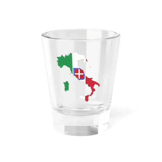 Flag-map of the Kingdom of Italy 1861-1946 (Italy) Shot Glass 1.5oz 1.5oz - Go Mug Yourself