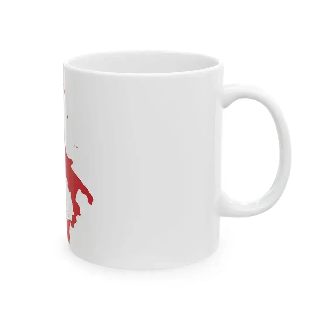 Flag-map of the Kingdom of Italy 1861-1946 (Italy) White Coffee Mug - Go Mug Yourself