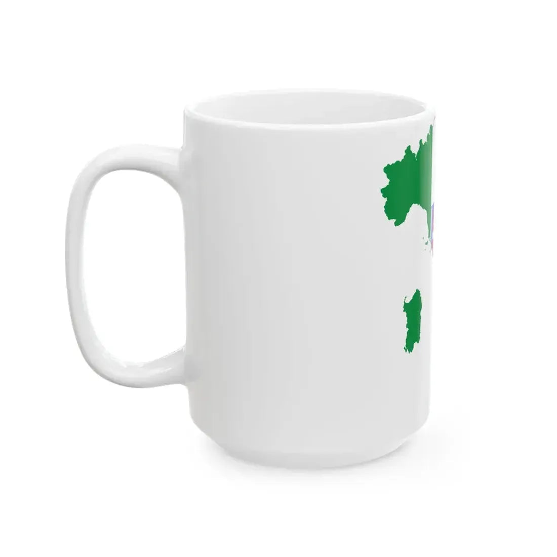 Flag-map of the Kingdom of Italy 1861-1946 (Italy) White Coffee Mug - Go Mug Yourself