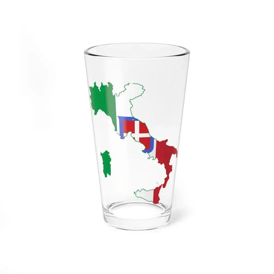 Flag map of the Kingdom of Italy 1866 (Italy) Pint Glass 16oz 16oz - Go Mug Yourself