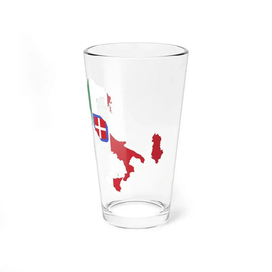 Flag map of the Kingdom of Italy 1940 (Italy) Pint Glass 16oz 16oz - Go Mug Yourself