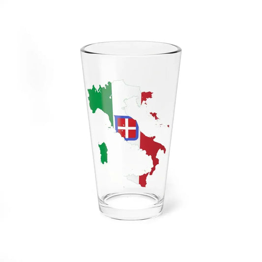 Flag map of the Kingdom of Italy 1942 (Italy) Pint Glass 16oz 16oz - Go Mug Yourself