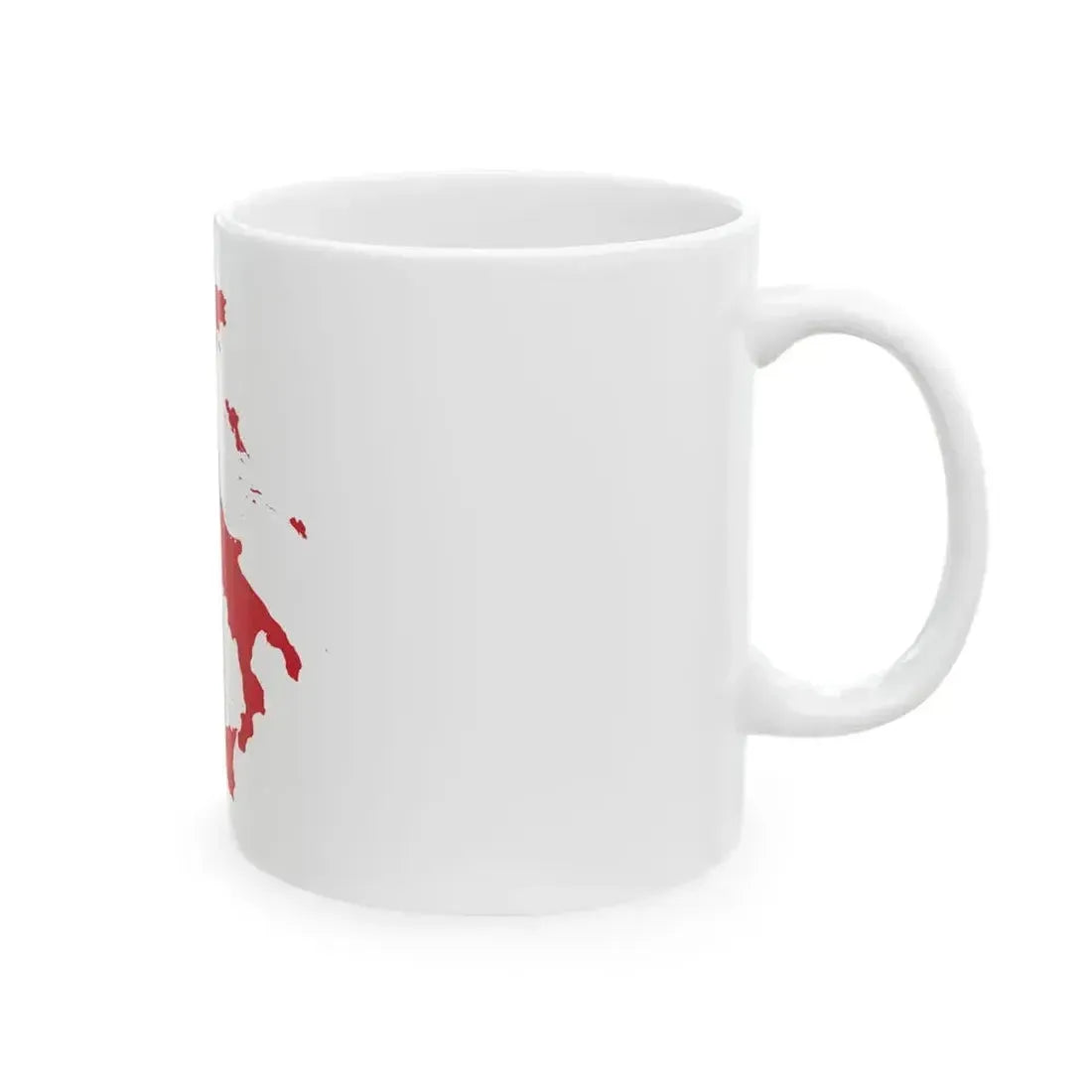 Flag map of the Kingdom of Italy 1942 (Italy) White Coffee Mug - Go Mug Yourself