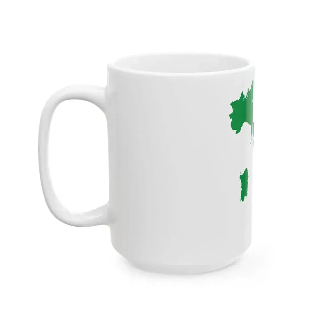 Flag map of the Kingdom of Italy 1942 (Italy) White Coffee Mug - Go Mug Yourself