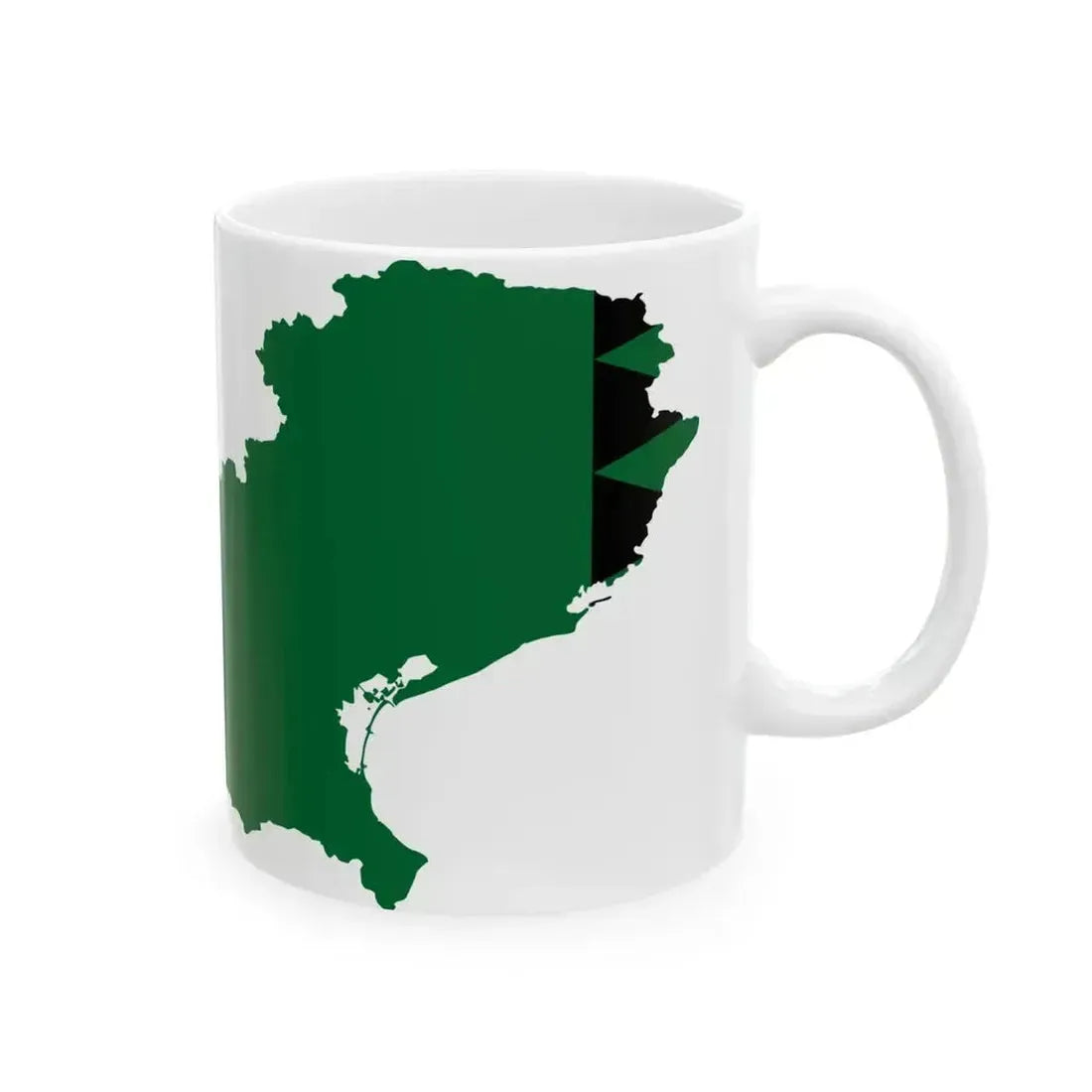 Flag map of the Kingdom of Lombardy-Venetia (Italy) White Coffee Mug - Go Mug Yourself
