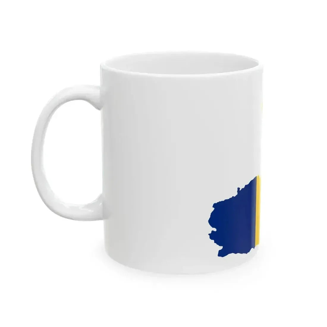 Flag map of the Kingdom of Romania 1914 (Oman) White Coffee Mug - Go Mug Yourself