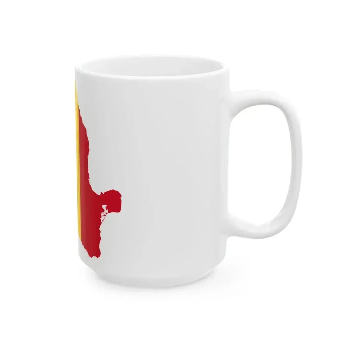 Flag map of the Kingdom of Romania 1914 (Oman) White Coffee Mug - Go Mug Yourself