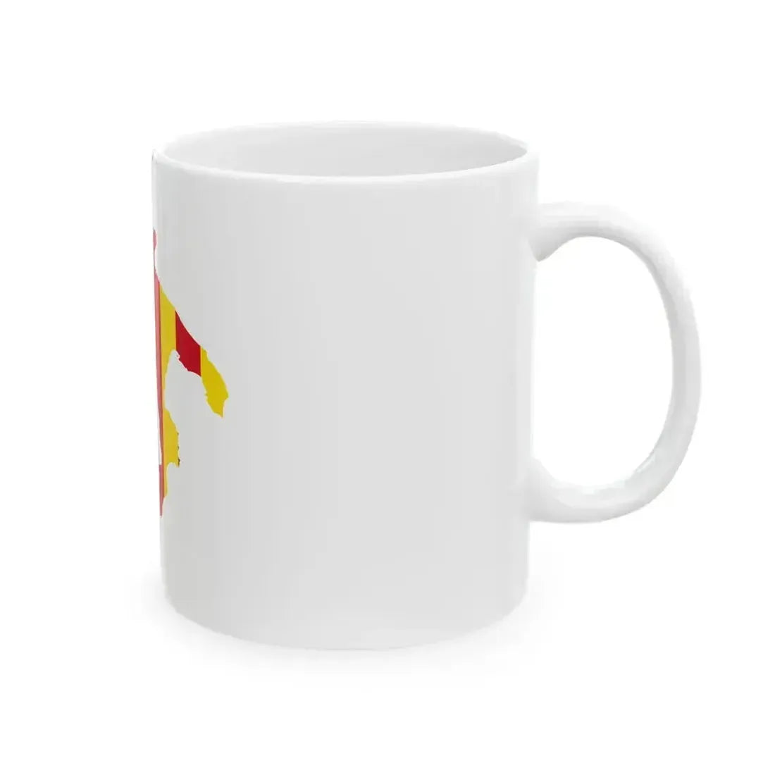Flag map of the Kingdom of Sicily (Italy) White Coffee Mug - Go Mug Yourself