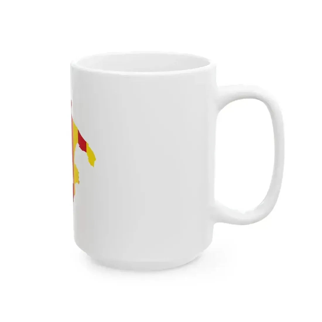 Flag map of the Kingdom of Sicily (Italy) White Coffee Mug - Go Mug Yourself