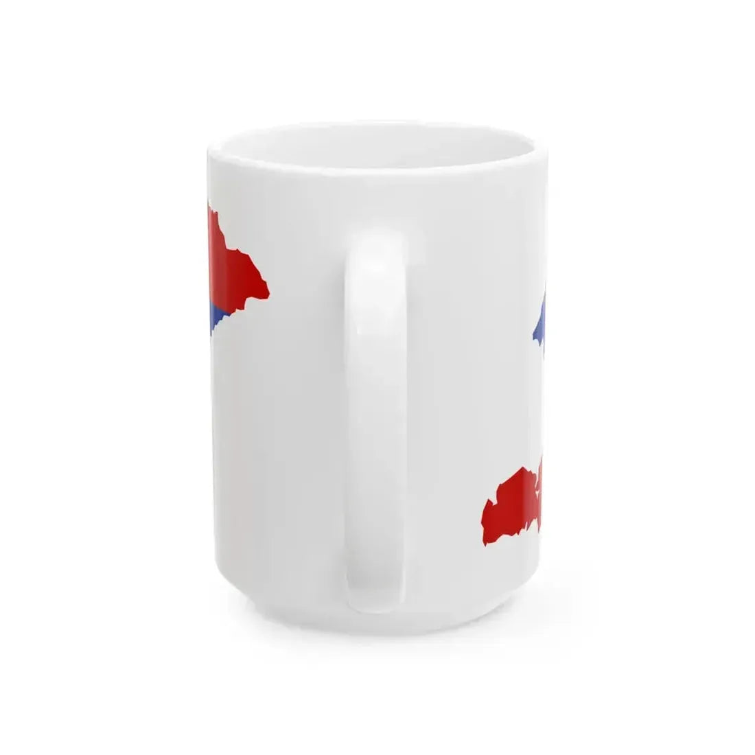 Flag map of the Kirghiz SSR 1952-1991 Flag map of Kyrgyzstan 19911992 (Kyrgyzstan) White Coffee Mug - Go Mug Yourself