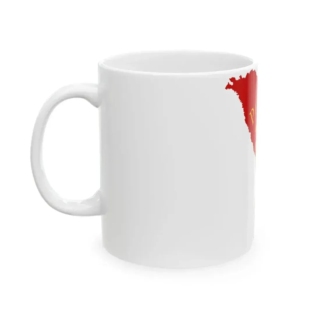 Flag map of the Moldavian SSR 1941-1952 (Moldova) White Coffee Mug - Go Mug Yourself