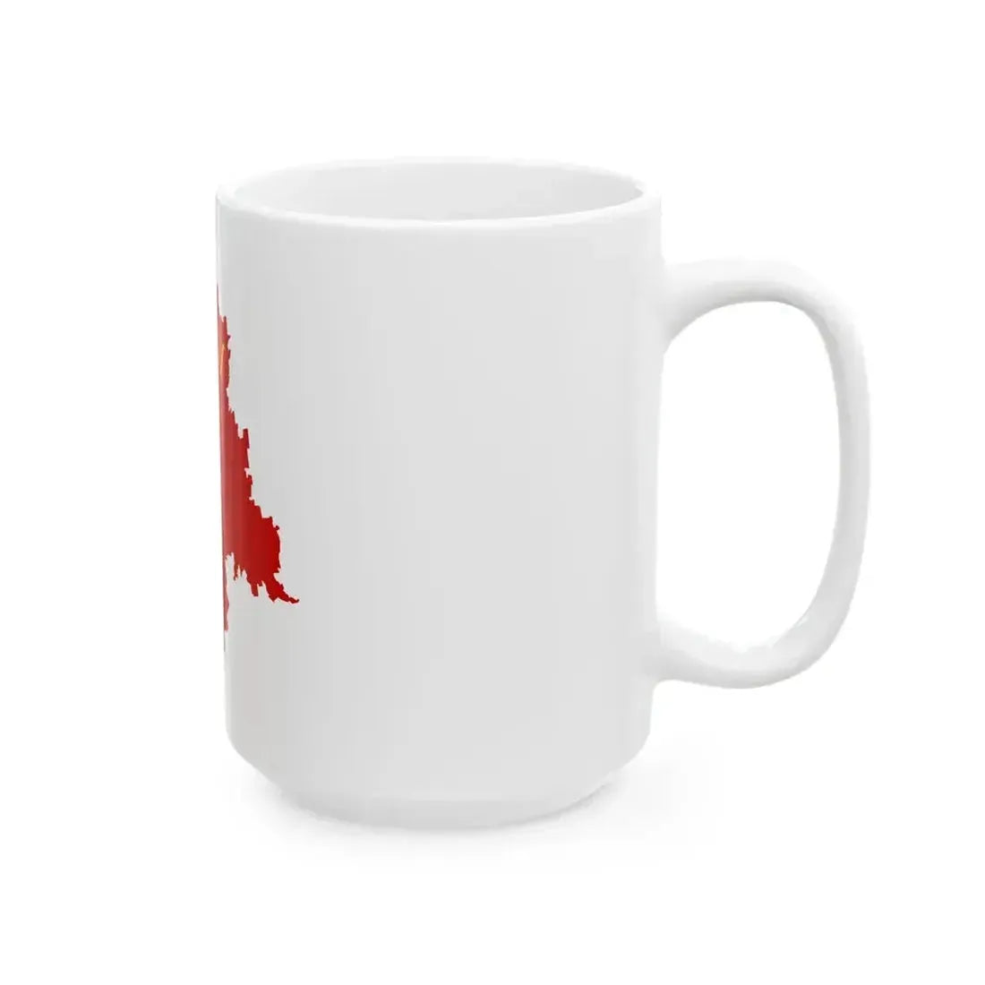 Flag map of the Moldavian SSR 1941-1952 (Moldova) White Coffee Mug - Go Mug Yourself
