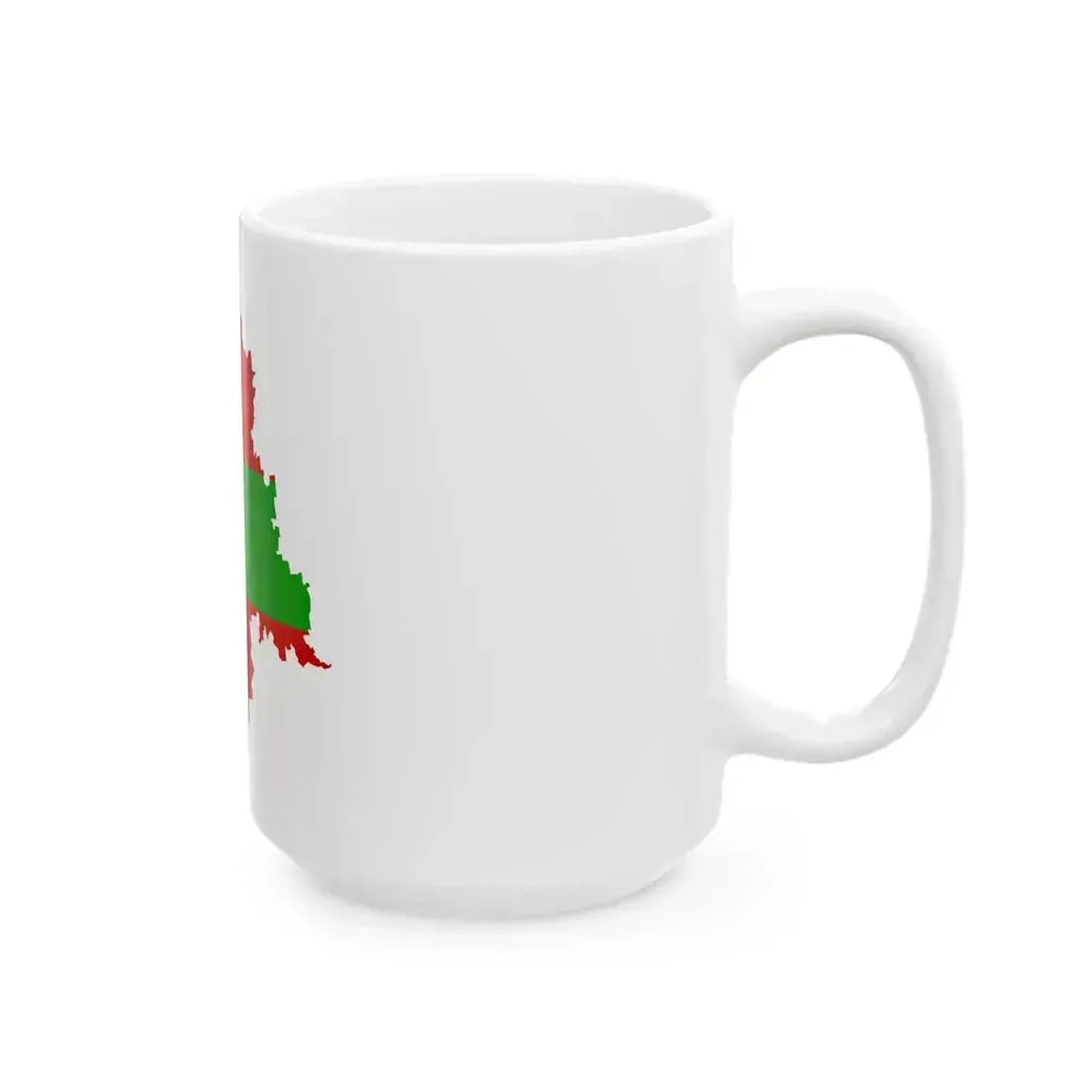 Flag map of the Moldavian SSR 1952-1990 (Moldova) White Coffee Mug - Go Mug Yourself