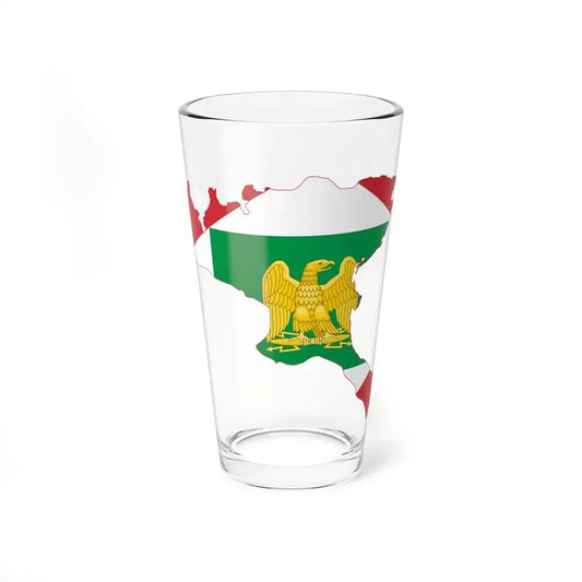 Flag map of the Napoleonic Kingdom of Italy (Italy) Pint Glass 16oz 16oz - Go Mug Yourself