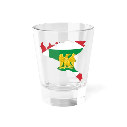 Flag map of the Napoleonic Kingdom of Italy (Italy) Shot Glass 1.5oz 1.5oz - Go Mug Yourself