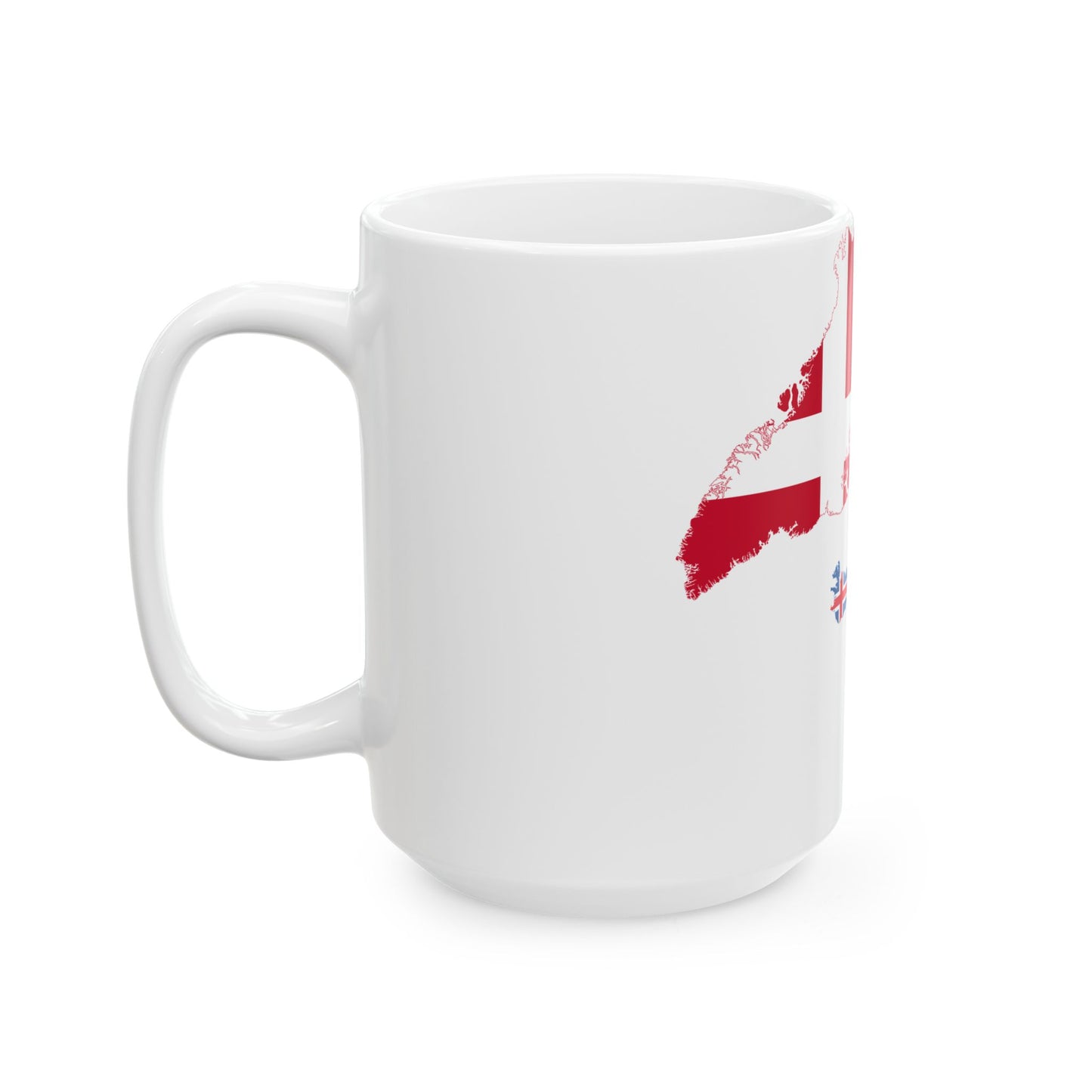 Flag map of the Nordic countries (Denmark) White Coffee Mug-Go Mug Yourself
