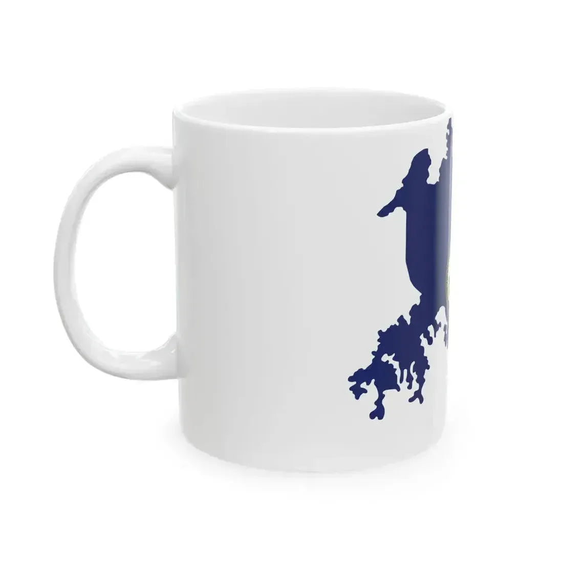 Flag Map of the Panama Canal Zone 1903-1979 (Panama) White Coffee Mug - Go Mug Yourself