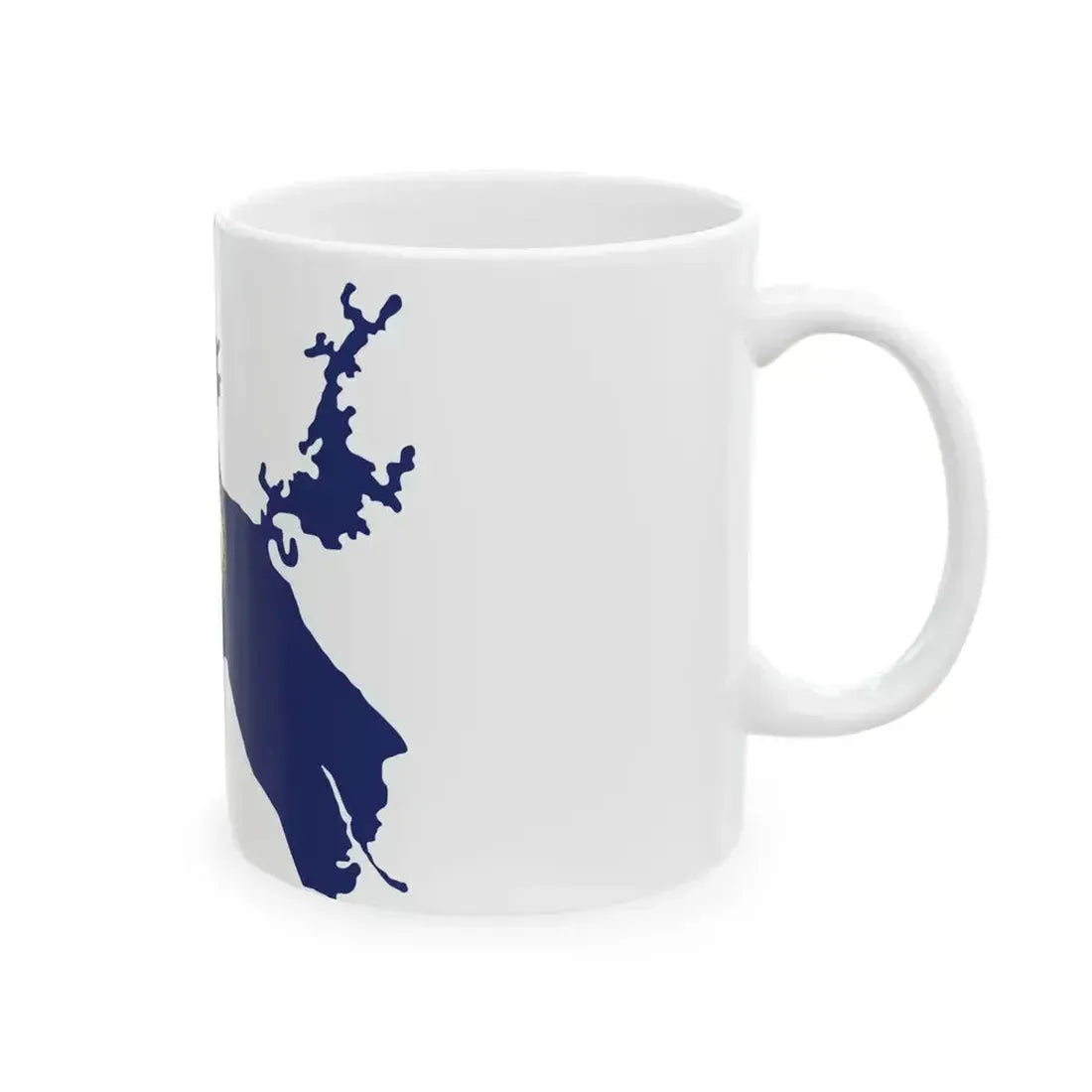 Flag Map of the Panama Canal Zone 1903-1979 (Panama) White Coffee Mug - Go Mug Yourself